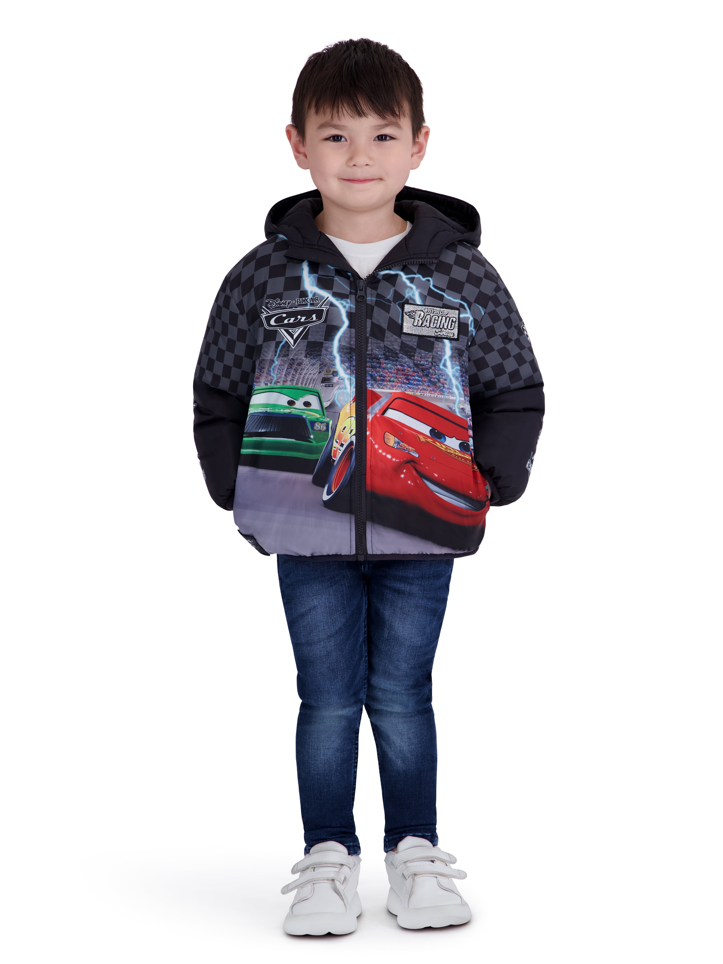 Cars Toddler Boy Puffer Jacket, Sizes 12 Months-5T