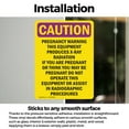thumbnail image 3 of (2 Pack) Pregnancy Warning This Equipment OSHA Caution Radiation Sign, 3 of 7