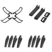 EACHINE E58 WIFI FPV Drone Quadcopter Spare Parts, Crash Pack Kits Propeller Blade Set 8Pcs With Props Guard Landing Gear