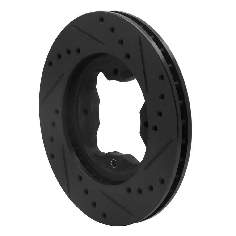 Dynamic Friction Company 633-59017L DFC Brake Rotor - Drilled And Slotted - Black