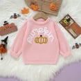 thumbnail image 2 of Wuxian Girls Boys Halloween Sweaters Casual Classic Crewneck Pumpkin Embroidery Knited Top Long Sleeve Pullovers For Toddlers Soft Comfortable Fall Winter Basic Warm Outwear,4-5 Years, 2 of 4