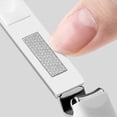 thumbnail image 3 of HEYMKGO Nail Clipper for Thick Nails, Splash Proof Toenail Clippers for Seniors Adult, White, 3 of 11