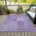 thumbnail image 6 of Addison Rugs Chantille Indoor/Outdoor Transitional Patchwork Lavender Washable Rectangle Rug, 8' x 10', 6 of 6