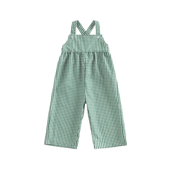 BemeyourBBs Toddler Baby Girl Boy Plaid Romper Overalls Spring Summer Clothes Square Neck Sleeveless Jumpsuit Overall One Piece Outfits