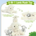 thumbnail image 5 of Tezituor 5Pcs Sheep Stuffed Animal 20'' Giant Lamb Plush with 4 Babies Plush Toy, 5 of 9