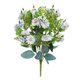 thumbnail image 1 of Decoración floral artificial Centro de mesa Hogar Hotel Ramo de flores falsas Fiesta de boda Flor de tela de seda, Azul cielo kenally HA6704-06B, 1 of 6