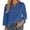 C669/Blue, variant on Blouses For Women Lace Trim Loose Fit Casual Solid Color 3/4 Sleeve Blouse Top For Everyday Comfort And Style Fashion Outfits Trendy Clothes