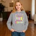 thumbnail image 2 of Ticikt My Happy 100th Day of School Hoodies, Fashion Print Pullover Hooded Sweatshirt Kids Athletic Comfortable Casual Playwear,Color:Grey,11-12 Years, 2 of 6