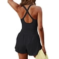 thumbnail image 2 of Rdhnmea Athletic Workout Romper for Women  one-piece  Sports Sleeveless Short Jumpsuits Summer Cross Backless Tracksuits, 2 of 3
