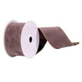 thumbnail image 1 of Vickerman Q214881 2.5 in. x 10 Yards Mocha Faux Suede Ribbon, 1 of 1