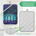 thumbnail image 6 of Yayeee Pot Holders Kitchen Heat Resistant with Pocket 7"x9.8" Cotton Oven Cooking Hot Pads, Purple Moonlight Forest, 6 of 7