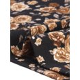 thumbnail image 5 of DARING DIVA Women's Plus Floral  Loose Casual Basic Blouse 4X Brown, 5 of 6