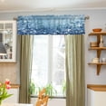 thumbnail image 6 of Coolnut Beautiful Christmas Snowflakes Curtain Valance for Windows, Rod Pocket Valance Window Treatments 1 Panel Short Curtains for Kitchen Windows Bathroom Bedroom 54 x 18 inch Home Decor, 6 of 6