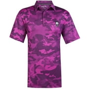 Camo X Cool-Stretch Golf Shirt (Purple)