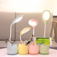 thumbnail image 1 of Fiudx Lámpara de Escritorio con Protección Ocular, Luz Ajustable de Tres Velocidades, Recargable Por Usb, Cuello de Cisne Flexible, Lámpara de Lectura y Estudio Que Cuida La Vista, Ideal para Dormito, 1 of 7