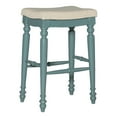 thumbnail image 1 of Hunter Blue Backless Barstool, 1 of 5