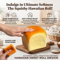 thumbnail image 5 of Rongyun Squishy Hawaiian Roll, Slow Rising Squishy Hawaiian Bread Roll Soft Stress Relief, Slow Rebound Hawaii Sweet Roll Squishies, Cute Squeeze Sensory Fidget Gift, 5 of 9