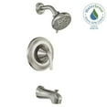 thumbnail image 2 of MOEN Darcy Single-Handle 5-Spray 1.75 GPM Tub and Shower Faucet in Spot Resist Brushed Nickel (Valve Included), 2 of 2