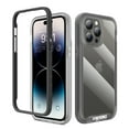 thumbnail image 3 of Elegant Choise for iPhone 14 Plus Case with Built-in Back Protector Shockproof Phone Cover, Gray, 3 of 6