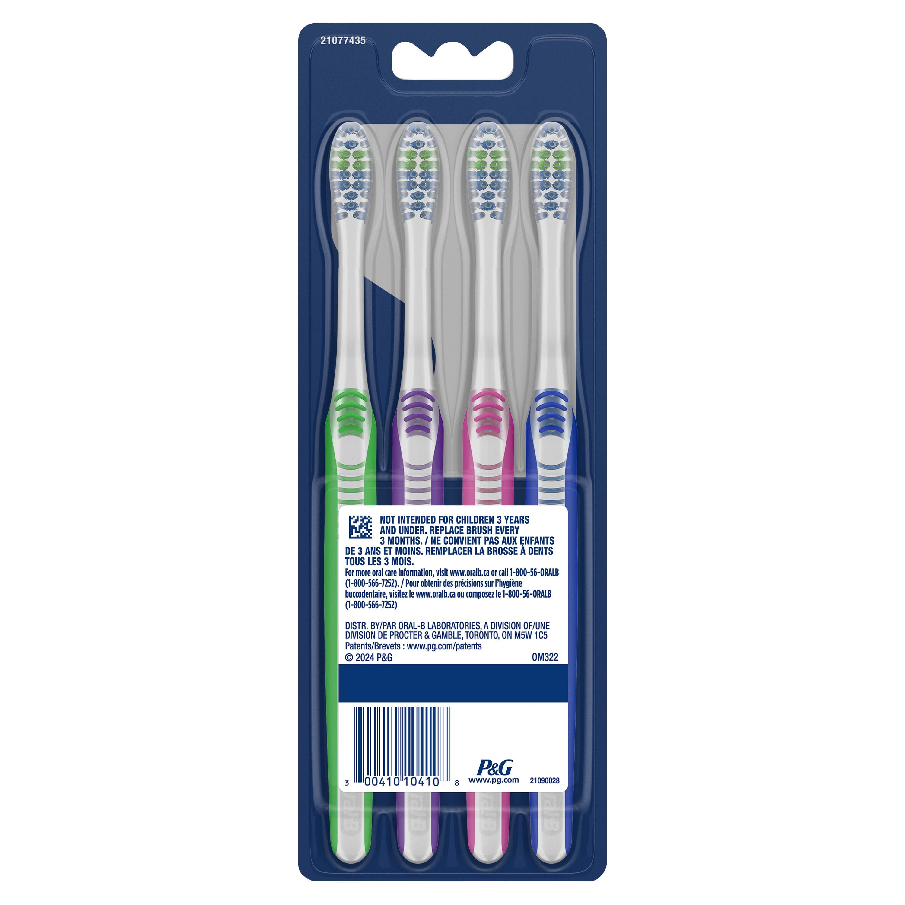 Oral-B Indicator Contour Clean Toothbrush, 4 ct. 40 Soft