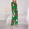 thumbnail image 2 of Balery Cute Santa Conjunto de Pijama con Estampado para Mujer, Conjunto de Dos Piezas con Manga Larga, Ropa de Dormir Suave con Bolsillos, Pijamas Cómodos-XX-Large, 2 of 6