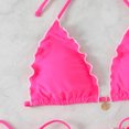 thumbnail image 4 of Glisme Pink Bikini Sets For Women Two Piece Swimwear Top And High Waisted Bottoms Swimsuit For Beach Pool For Swimming Lessons, 4 of 7