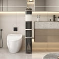 thumbnail image 2 of Costway 6-Tier Narrow Bathroom Storage Cabinet with Drawers Tissue Box Wheels for Kitchen, 2 of 10