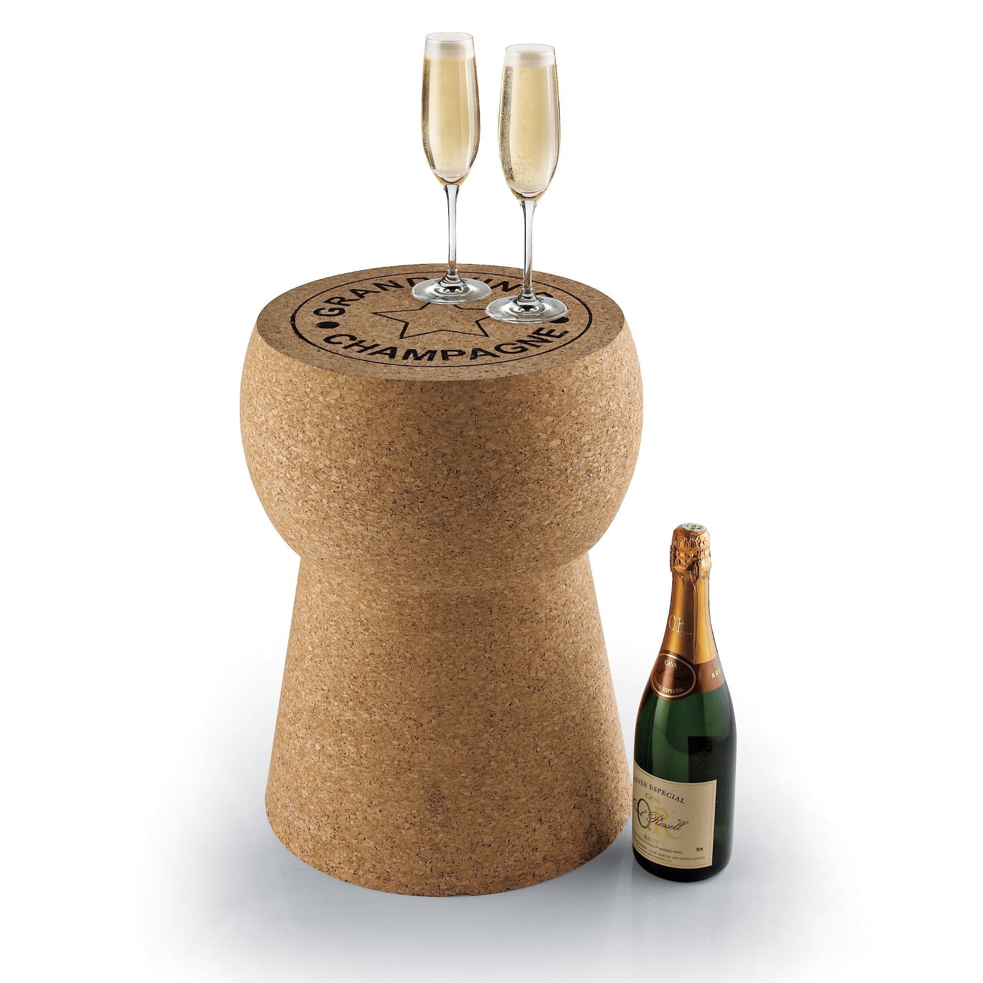 Wine Enthusiast Giant Champagne Cork Stool/Table