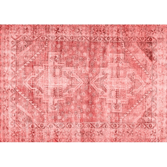 Ahgly Company Indoor Rectangle Persian Red Traditional Area Rugs, 7' x 10'