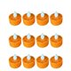 thumbnail image 2 of Paquete de 12 velas LED de té para Halloween | Faroles fantasma de calabaza sin llama con temporizador | Decoraciones seguras a pilas para la mesa y el hogar, 2 of 6