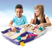 Kinetic Sand, Folding Sand Box with 2lbs of All-Natural Kinetic Sand, 7 Molds and Tools, Play Sand Sensory Toys for Kids Ages 3 and up