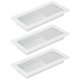 thumbnail image 1 of Uxcell Registro de Piso de 10 x 4 Pulgadas, 3pcs Cubierta de Ventilación de Aire de Alta Resistencia, Rejillas de Piso Ajustables, Blanca, 1 of 5