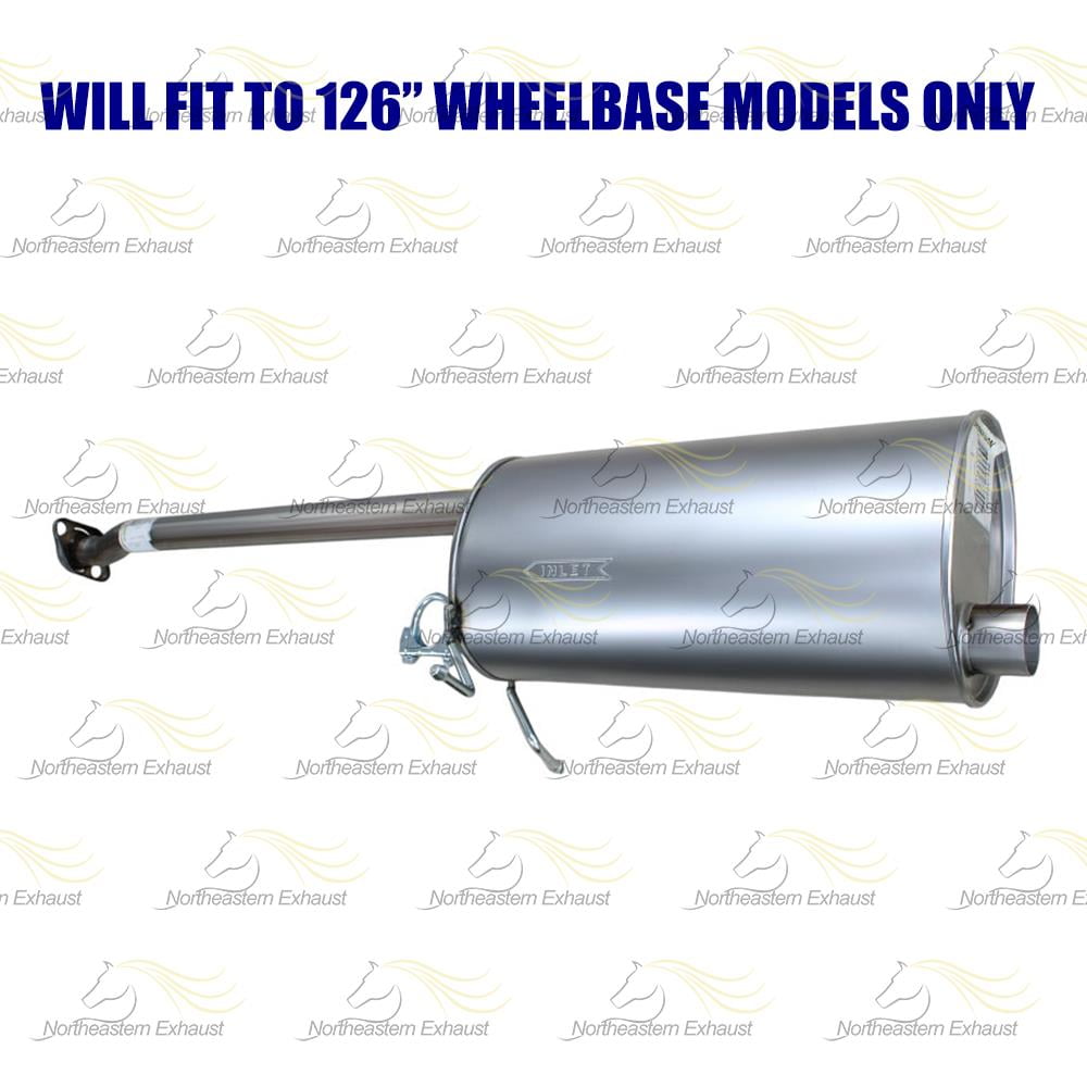 Northeastern Exhaust Stainless Steel Exhaust Pipe & Muffler Assembly Exhaust System Kit Fits Ford Ranger 2004–2011 4.0L | 126 in Wheelbase | Free Gasket, Clamps & Spring Bolt Kit Included