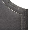 thumbnail image 3 of Baxton Studio Avignon Modern and Contemporary Dark Grey Fabric Upholstered Queen Size Headboard, 3 of 4