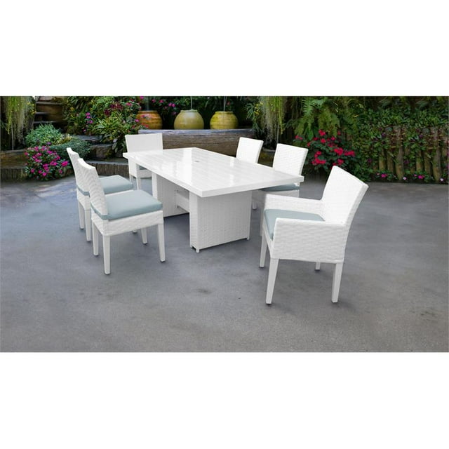Table de Salle à Manger Rectangulaire Monaco 4 Chaises Sans Bras 2 Chaises