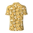 thumbnail image 4 of Rocae Daisies Flowers for Men's Short Sleeve Polo Shirt, Quick Drying Performance Moisture Wicking Sports Men's Golf Shirt Medium, 4 of 9