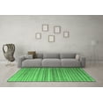 thumbnail image 3 of Ahgly Company Indoor Round Abstract Emerald Green Modern Area Rugs, 6' Round, 3 of 4
