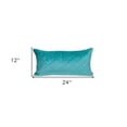 thumbnail image 3 of Tufted Diamond Aqua Transitional Lumbar Pillow, 3 of 9