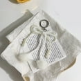 thumbnail image 4 of AOOOWER Fashionable Furry Sphere Bowknot Keychain Simple Faux Pearls Bowknot Pendant Keychain Ornament for Bag Decoration, 4 of 16