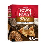 Town House Pita Oven Baked Crackers, Party Snacks, Everything Flavor, 9.5oz Box (1 Box)
