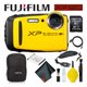 thumbnail image 1 of Fujifilm FinePix XP120 Waterproof Digital Camera 600019754 (Yellow) Best Value Accessory Bundle Includes Professional Cl FUJIFILM AF26AFUJXP120YWBB01_6A, 1 of 5