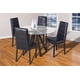thumbnail image 1 of Comedor Creta 4 Sillas Tubular y Cristal MOBILKRAFT Modelo Creta, Estilo Contemporáneo en Color Chocolate, 1 of 3