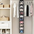 thumbnail image 3 of Hat Rack 10 Shelf Hat Rack Organizer for Baseball Caps Display Rack Closet Hanging Hat Organizer with Dust Cover Cap Holder Hat Storage Rack with 10 Pockets Toy Storage Organizer Hat Hang, 3 of 9