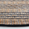 thumbnail image 3 of SAFAVIEH Natural Fiber Petra Striped Area Rug, Navy/Natural, 7' x 7' Round, 3 of 11