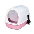 thumbnail image 2 of Xingzhi Cat Litter Box Easy to Clean with Scatter Shield Splash Proof with Door Pink, 2 of 9
