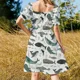 thumbnail image 5 of Vestido de manga corta con diseño de cupcakes, vestidos de novia para mujer, ropa de verano para mujer, 5 of 7