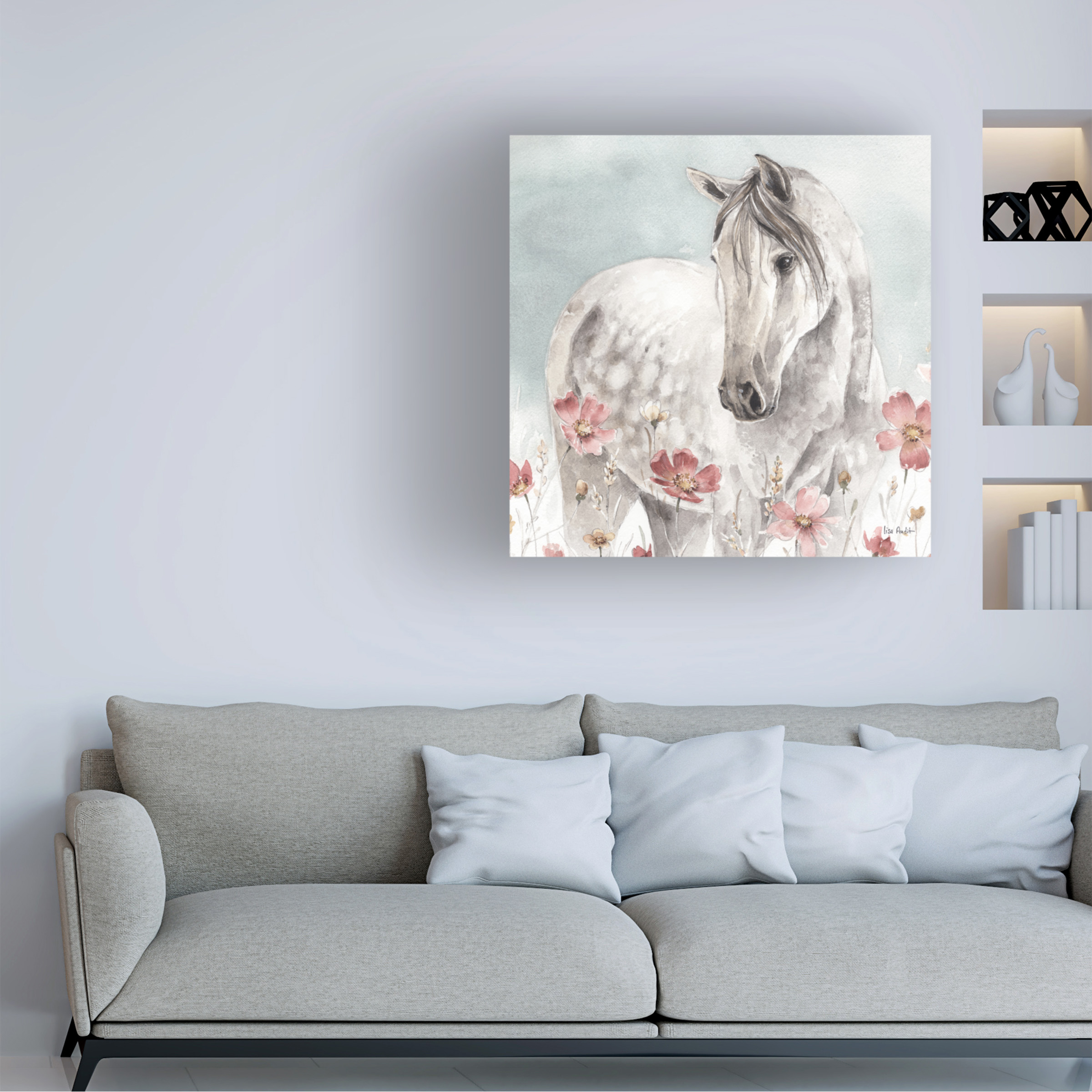 Trademark Fine Art 'Wild Horses IV' Canvas Art by Lisa Audit