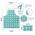 thumbnail image 7 of Esign Of Head Pug Dog Apron-Garden Aprons for Women with Pockets-Cotton Linen Waterproof Kitchen Cooking Gardening Aprons Adjustable for Kitchen,Cooking,BBQ and Salon 33x27 Inch, 7 of 7