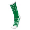 thumbnail image 2 of Brybelly SSOC-011M Basketball Compression Socks, Green & White - Medium, 2 of 6