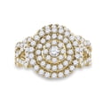 thumbnail image 2 of 14K Yellow Gold Round Diamond Bridal Wedding Ring Set 1.3cttw, 2 of 2